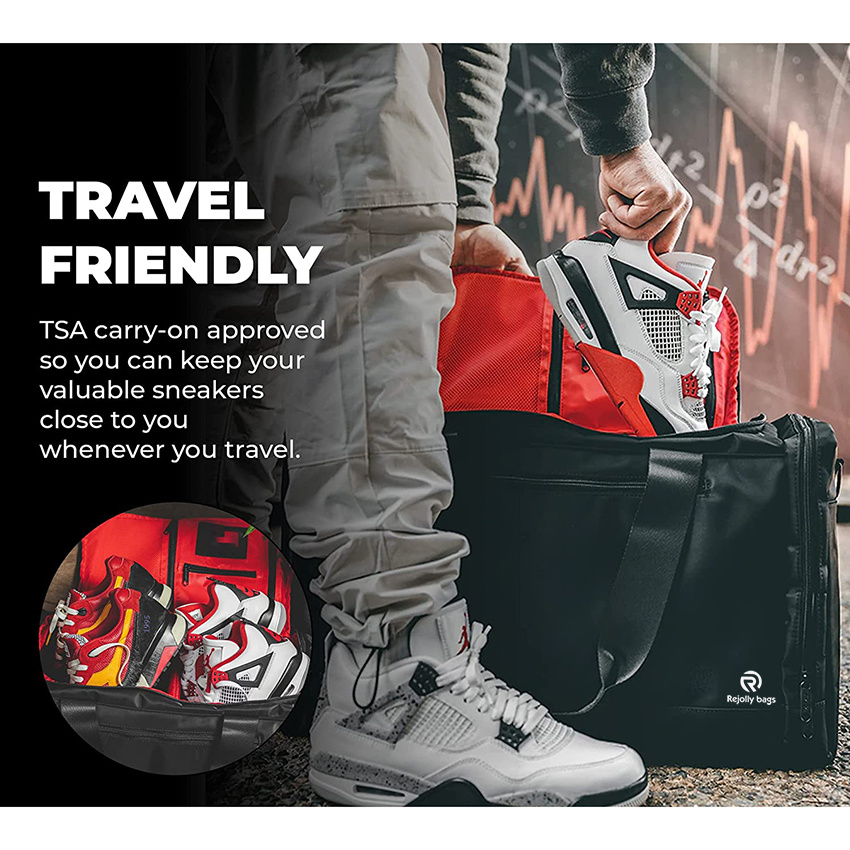 Deluxe Sneaker Verstellbare Reisetaschen für Schuhe Sauberes Fach Perfekter Sport im Fitnessstudio