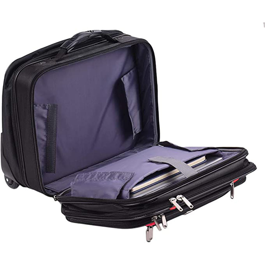 Air Traveller Rollende Aktentasche mit Rädern Spinner Mobiles Büro Handgepäck für 14,1 Zoll 15,6 Zoll Business Roller Bag