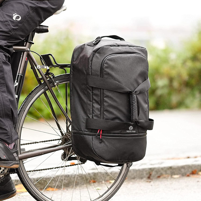 Pannier Duffel Bag 2 in 1 Fahrrad-Pendel- und Reisetasche – Fahrradtasche mit großer Kapazität