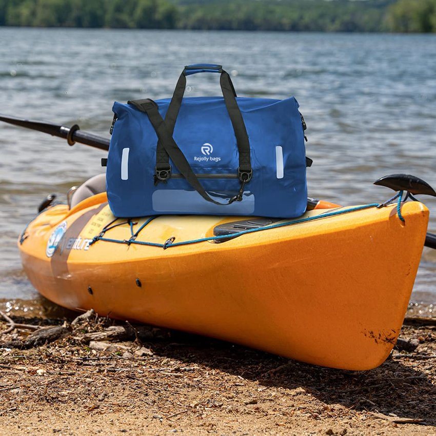 Wasserdichter Duffel 60L extra große, strapazierfähige Tasche mit strapazierfähigen Riemen und Griffen für Kajak, Paddleboarding, Bootfahren, Dry Bag