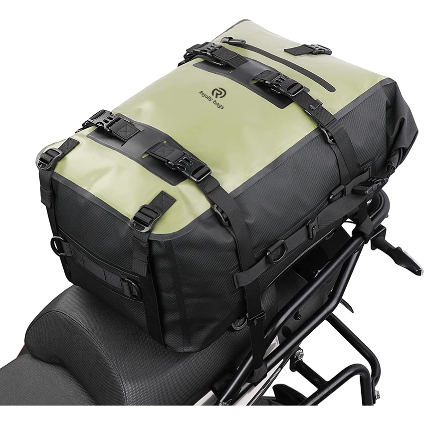 Wasserdichter Motorrad-Rücksitz-Rucksack Multifunktionale trockene Gepäckträger-Kofferraumtasche RJ228351