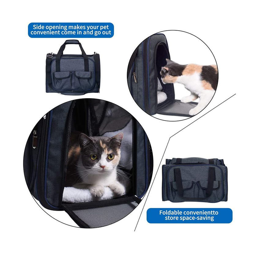 Umweltfreundliche Produkte für Haustiere im Freien, pelziger Trolley, tragbare Reisetragetasche, Käfig, Hundehaus, Katze, Rucksack