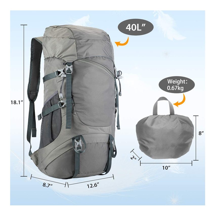 Faltbare Reisetaschen Große Kapazität Outdoor-Tasche Camping Wanderrucksack