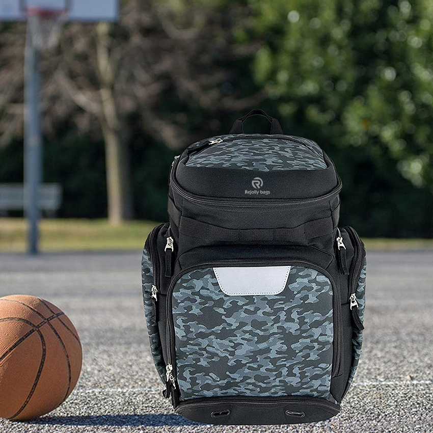 Basketball-Fußball-Rucksack, Turnbeutel, Volleyball-Tasche mit Schuh- und Ballfach, Sporttasche RJ196201