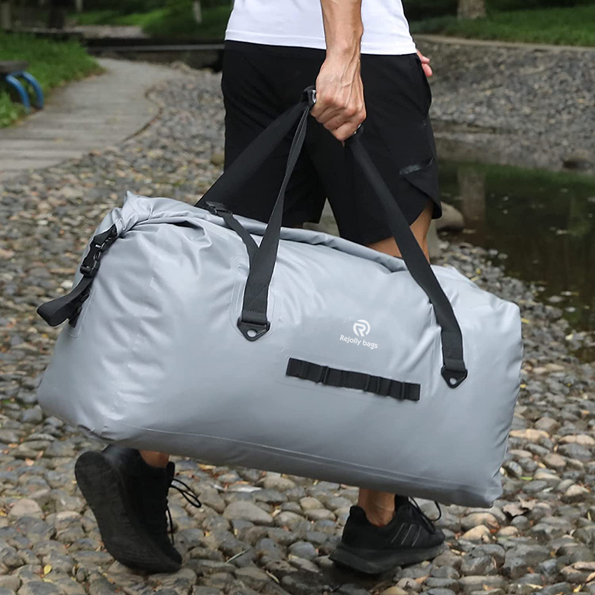 Extra große wasserdichte Duffle Bag Reisetasche mit abnehmbarem Schultergurt Heavy Duty Bag Roll Up Durable Outdoor Dry Bags RJ228395