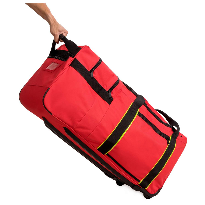 Rolling Fire Fighter Travel Bag Übergroße Feuerwehrmann-Ausrüstungstasche mit Rädern Rescue Roller Bag