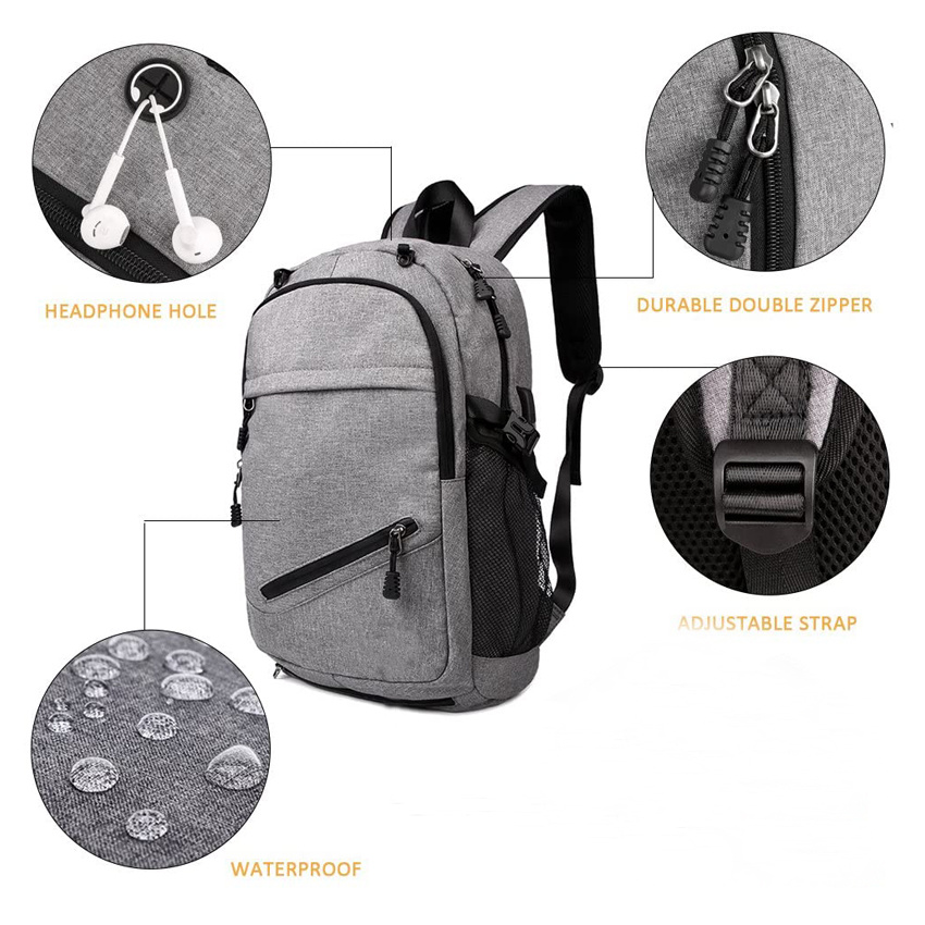 Basketball-Rucksack mit USB-Aufladung, Schultasche, leichter Tagesrucksack für Reisen, Wandern, Radfahren