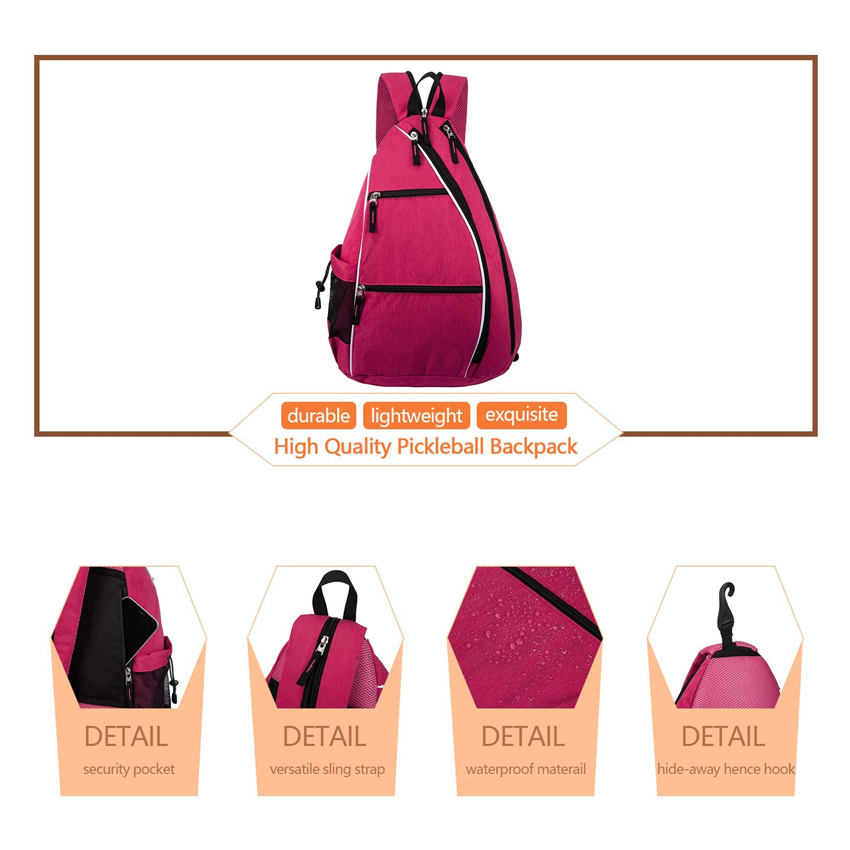 Leichte Damen Pink Bag Racketball Travel Tennis Bag Fashion Sport Gym Bag