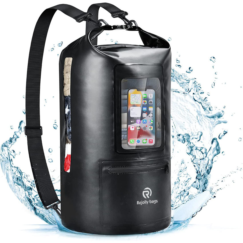 Dry Bag Rucksack 20L Dry Sack Wasserdichte Tasche mit Flaschenhalter Leichte Trockenaufbewahrungstasche