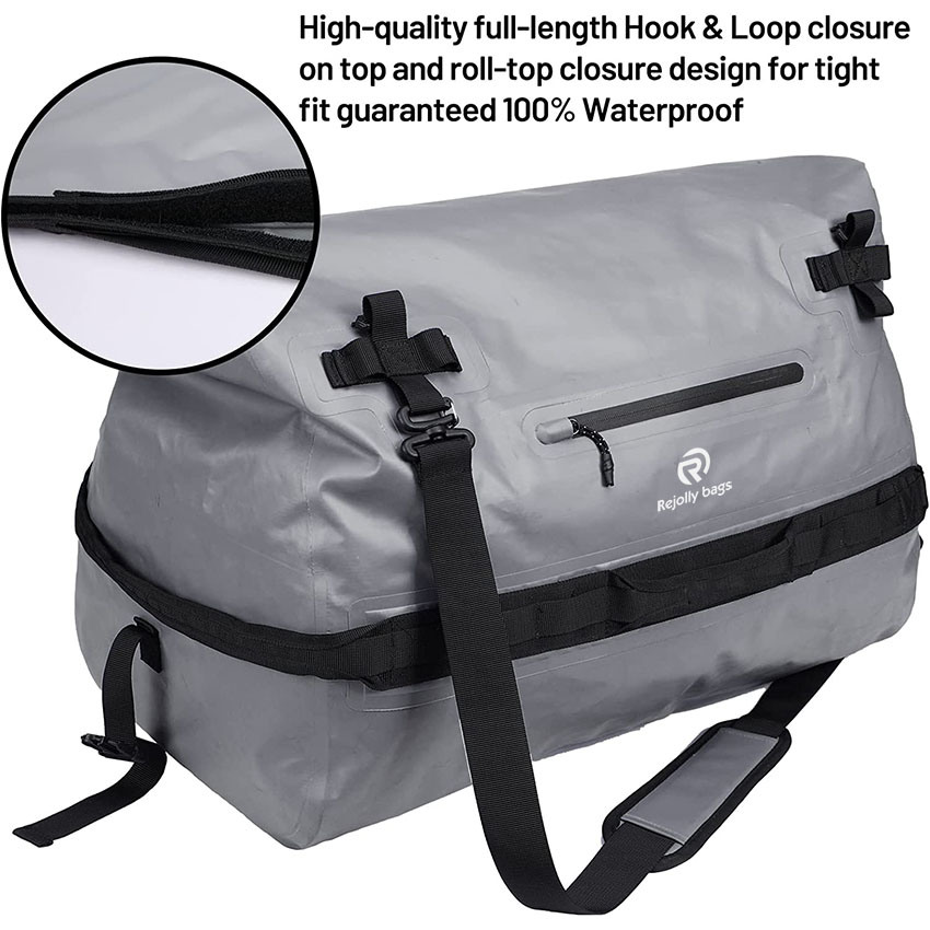 Große wasserdichte Reisetasche Rolltop Dry Backpack Seesäcke für Kajakfahren, Rafting, Bootfahren, Schwimmen, Camping, Reisen, Fitnessstudio, Strand, 60 l/80 l Tasche