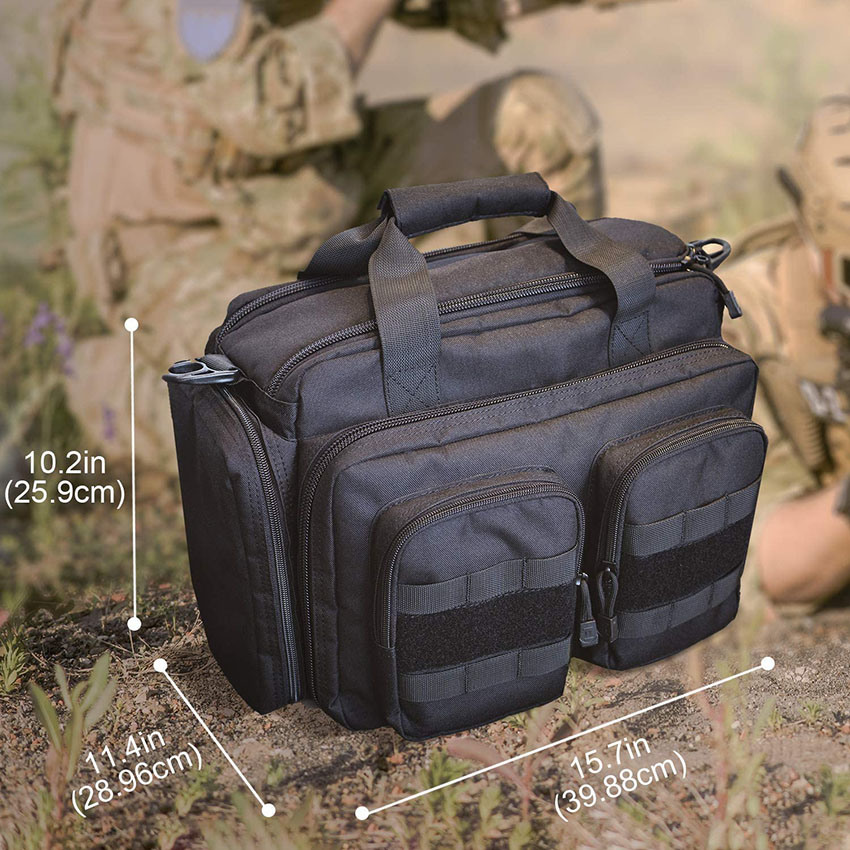 Military Style Tactical Range, Deluxe Shooting Range Duffle Magazin Ammo Gear Zubehörtasche für Jagd Shooting Range Sporttasche