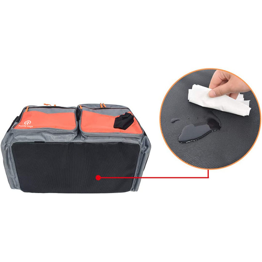 Multi-Pocket Dual Compartment Water Resistant Angel Tackle Box Aufbewahrungstaschen Tragbar für Camping, Picknick, Grillen, Angelausrüstung Aufbewahrung Angelfischtasche