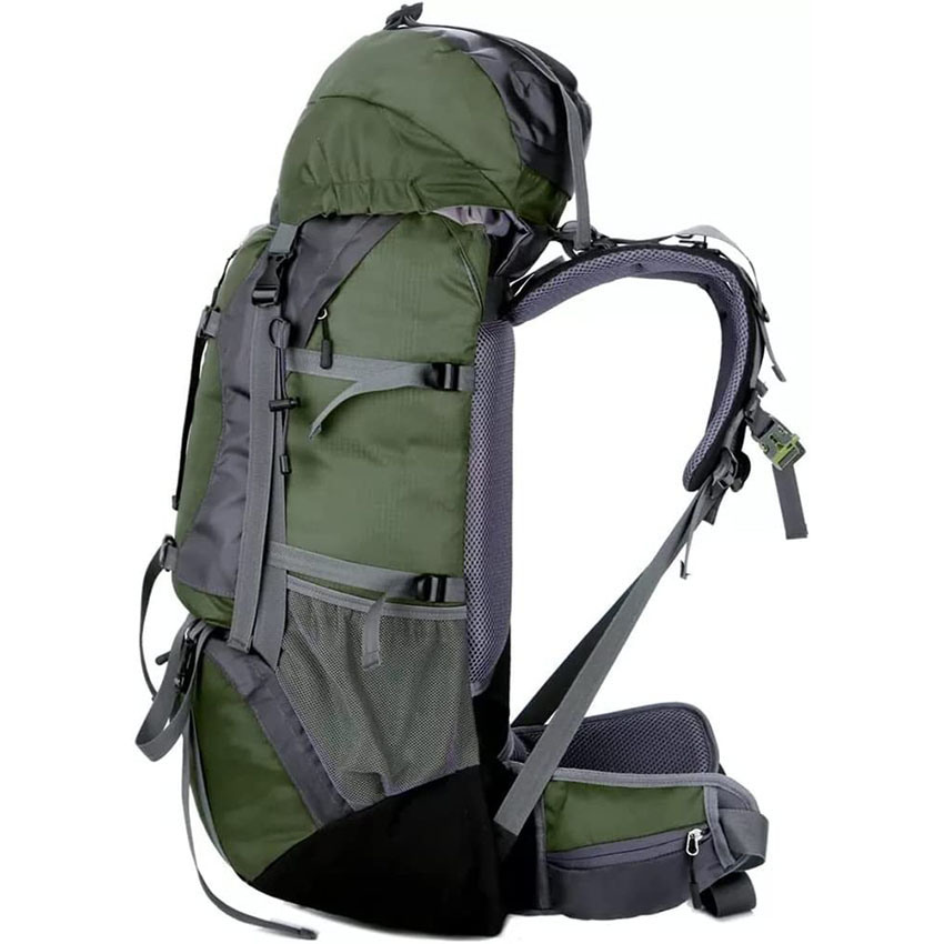 Wanderrucksack 75L Innenrahmen Pack mit Regenschutz für Outdoor Backpacking Angeln Camping und Reisetasche