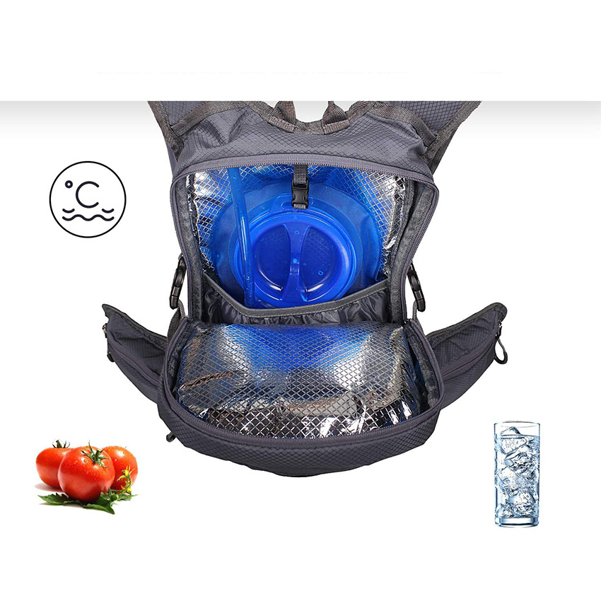 Trinkrucksack-Rucksack mit 2-Liter-TPU-Wasserblasenreservoir, Wärmeisolationsrucksack hält Flüssigkeit bis zu 4 Stunden kühl zum Laufen, Wandern, Trinkbeutel