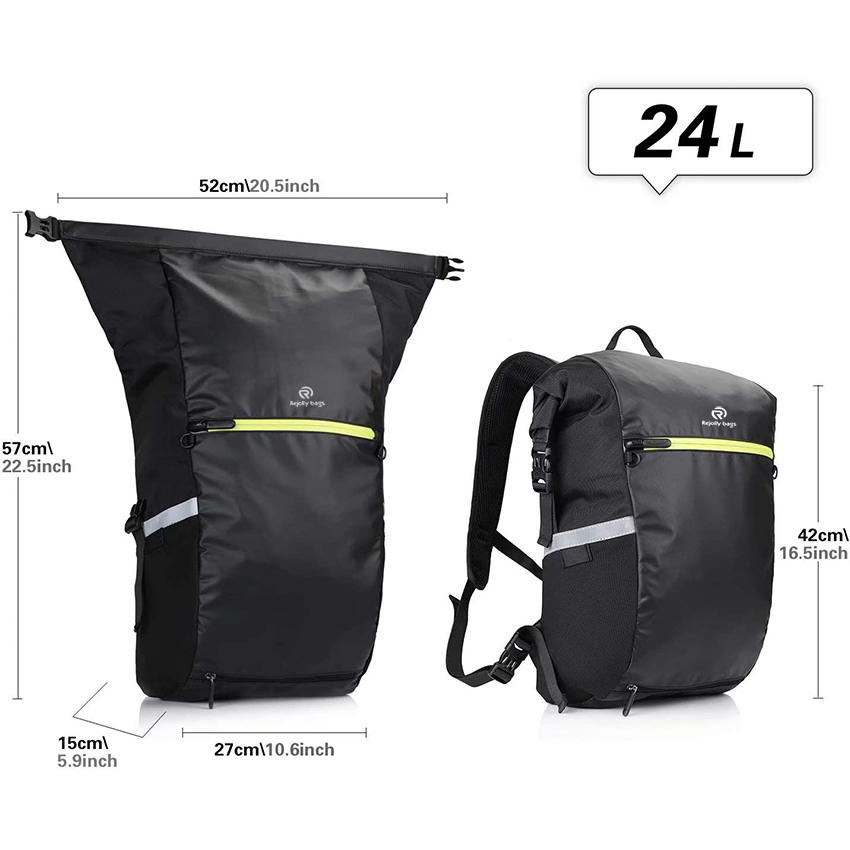 Multifunktions 24L Fahrradtasche Rucksack Wasserdichte Fahrrad Rücksitztasche RJ228348