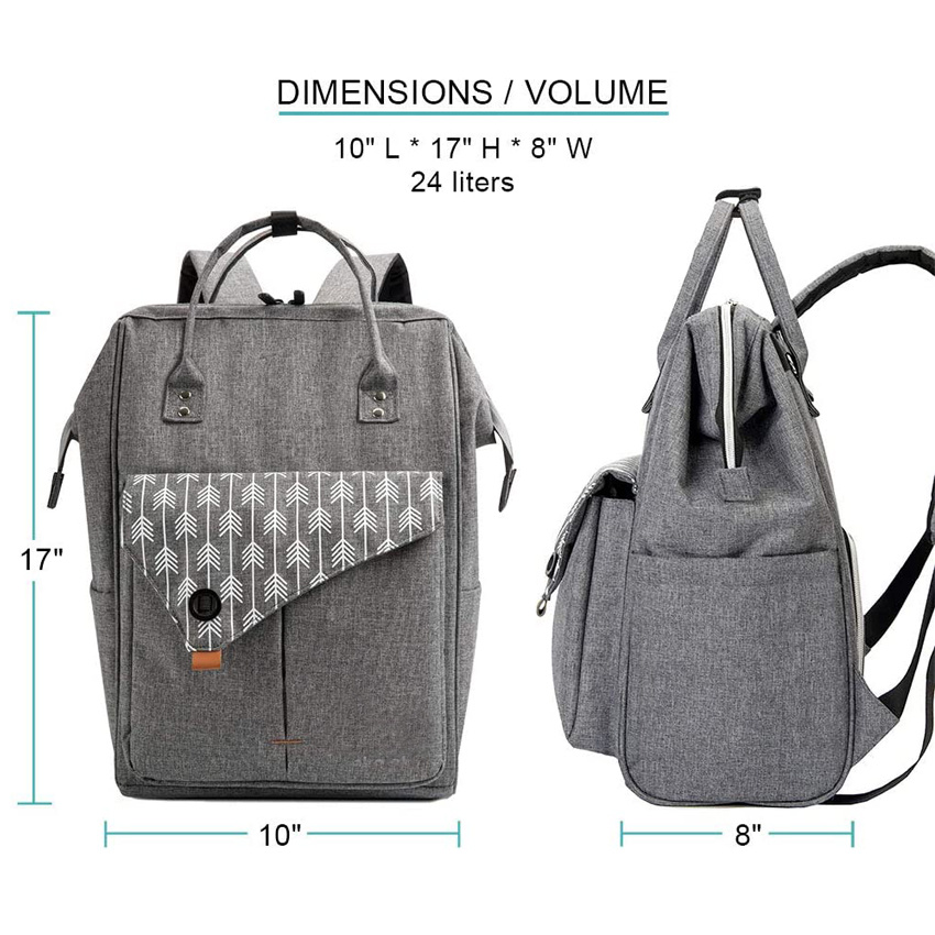 Klassisches Design Frauen Laptop Rucksack College School Rucksäcke Lässiger wasserdichter stilvoller Rucksack