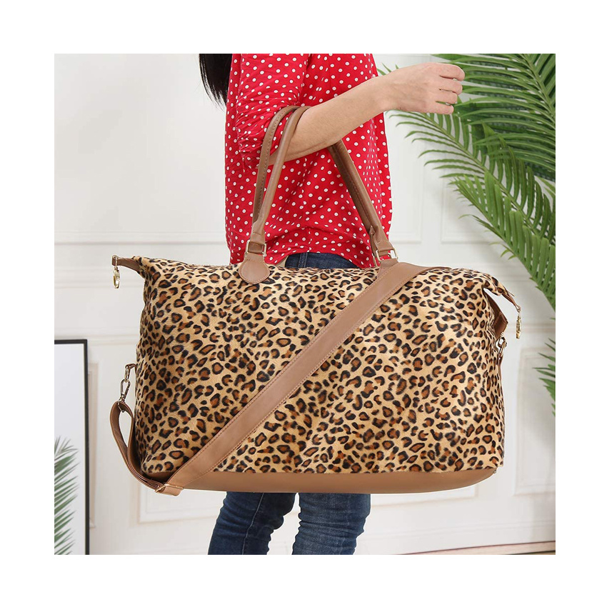 Leopard Reisegepäcktasche Große Seesack Damen Taschen Mode Damen Handtaschen