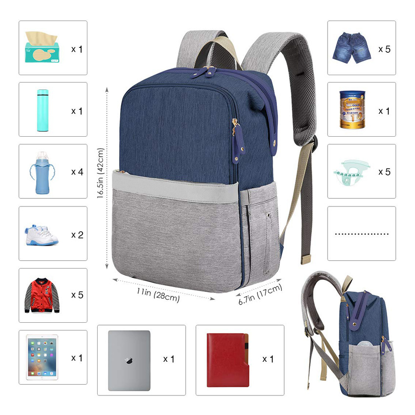 China Großhandel Mode Reise Baby Windel Rucksack Tasche Frauen Taschen