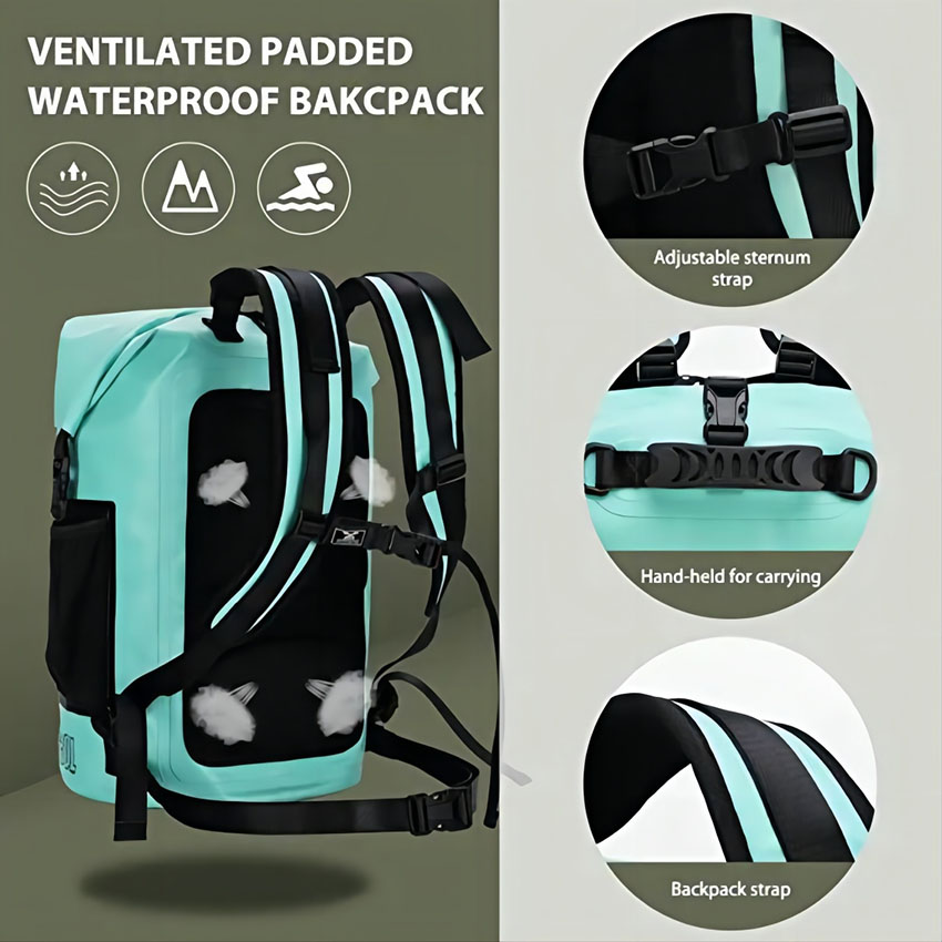 Robuster wasserdichter Rolltop-Rucksack Dry Floating Bag RJ228353