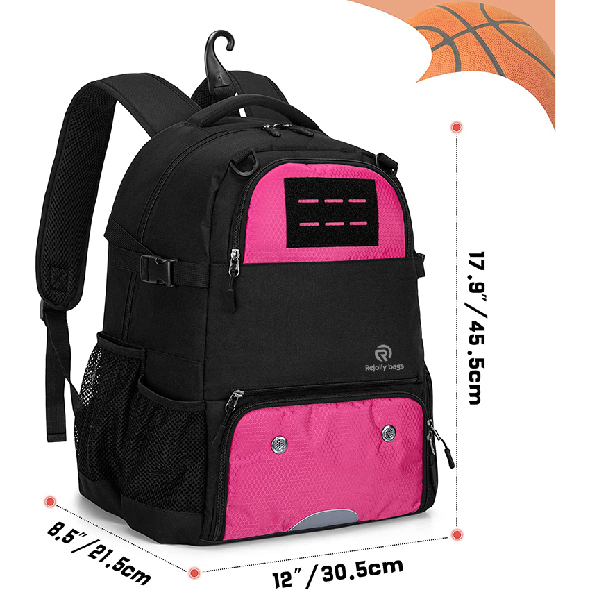 Rucksack für Basketballausrüstung mit externem Ballnetz und Schuhfach für Fußball-, Basketball- und Volleyball-Trainingsballtasche RJ196109