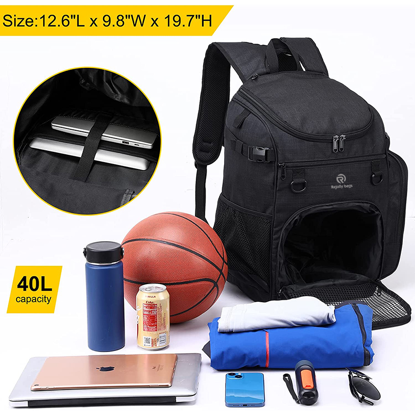 Basketballrucksack Große Sporttasche für Männer Frauen mit Laptopfach, Fußball, Volleyball, Schwimmen, Fitnessstudio, Reiseballtasche RJ196113