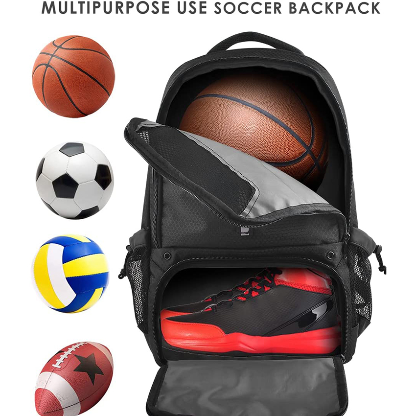 Basketball-Rucksack mit Ballfach für Jungen, Fußball-Rucksack für Basketball/Volleyball/Fußball, große Sportgeräte-Balltasche RJ19697