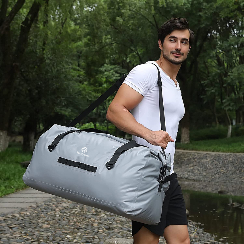 Extra große wasserdichte Duffle Bag Reisetasche mit abnehmbarem Schultergurt Heavy Duty Bag Roll Up Durable Outdoor Dry Bags RJ228395