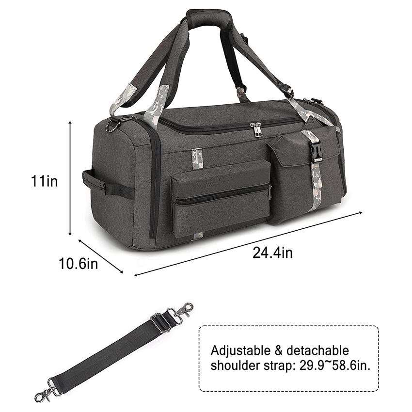 Herren Sport Gym Taschen Umhängetasche Reise Camping Duffel Gepäck Rucksack