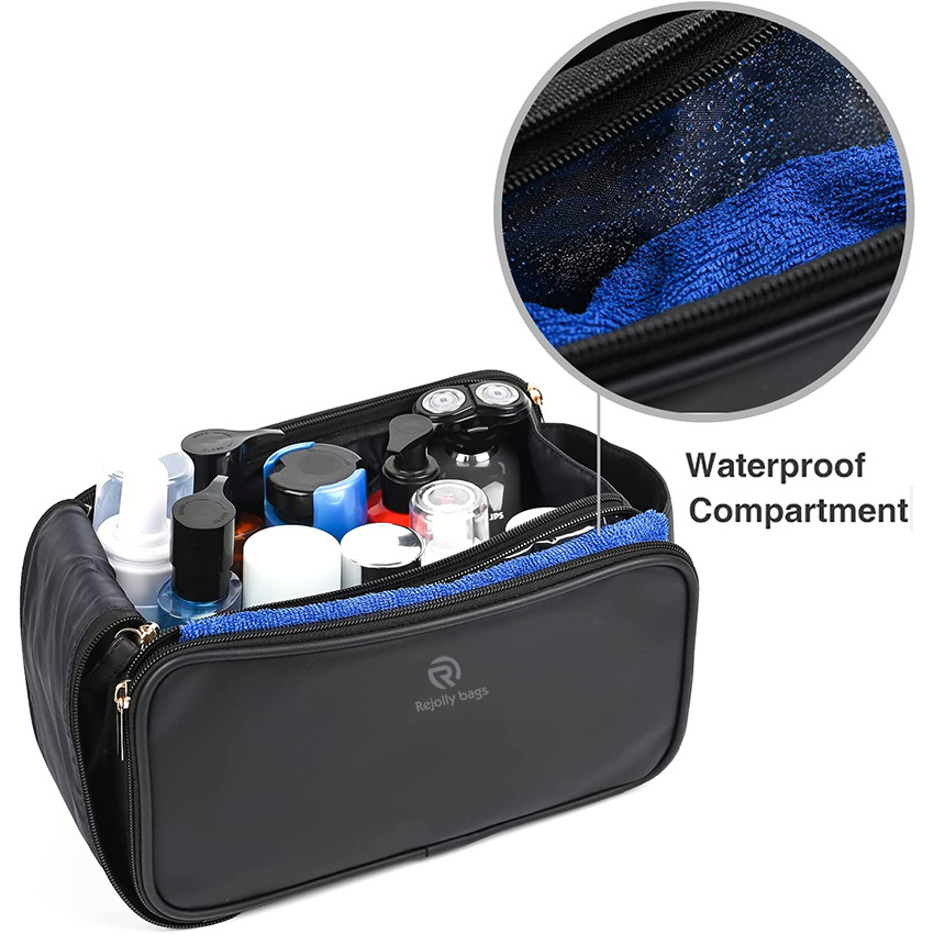 Große Kulturtasche für Männer und Frauen, Reise-Kultur-Organizer Dopp Kit Wasserfeste Kosmetik-Rasiertasche für Toilettenartikel Zubehör Kulturtasche