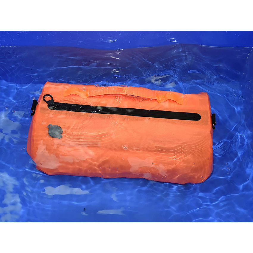 15L Wasserdichte Surftasche zum Schwimmen, schwimmender, atmungsaktiver Schultergurt, luftdichter Reißverschluss-Trockensack