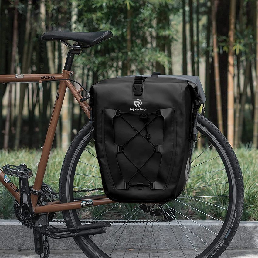 Packtaschen Wasserdicht Fahrrad Gepäckträgertasche Max 30L Große Kapazität Fahrradgepäckträger Kofferraum Packtaschen für Radfahren Reisen Pendeln Fahrradtasche