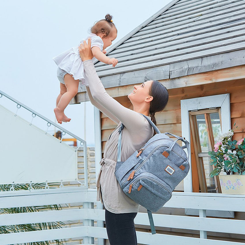 Wickeltasche Rucksack Multifunktions Reiserucksack Mutterschaft Baby Wickeltaschen Wasserdichte Taschen mit großer Kapazität