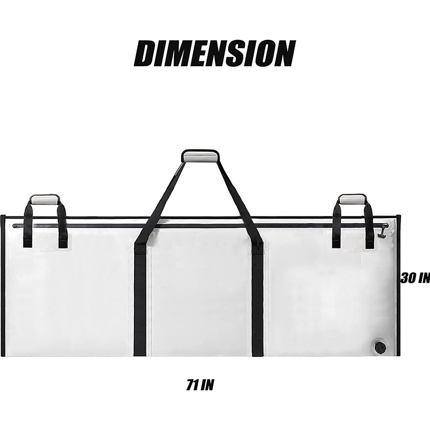 Gear Isolierte Fisch-Kühltasche 71 x 30 in Monster auslaufsicher, groß, tragbar, wasserdicht, hält eiskalt