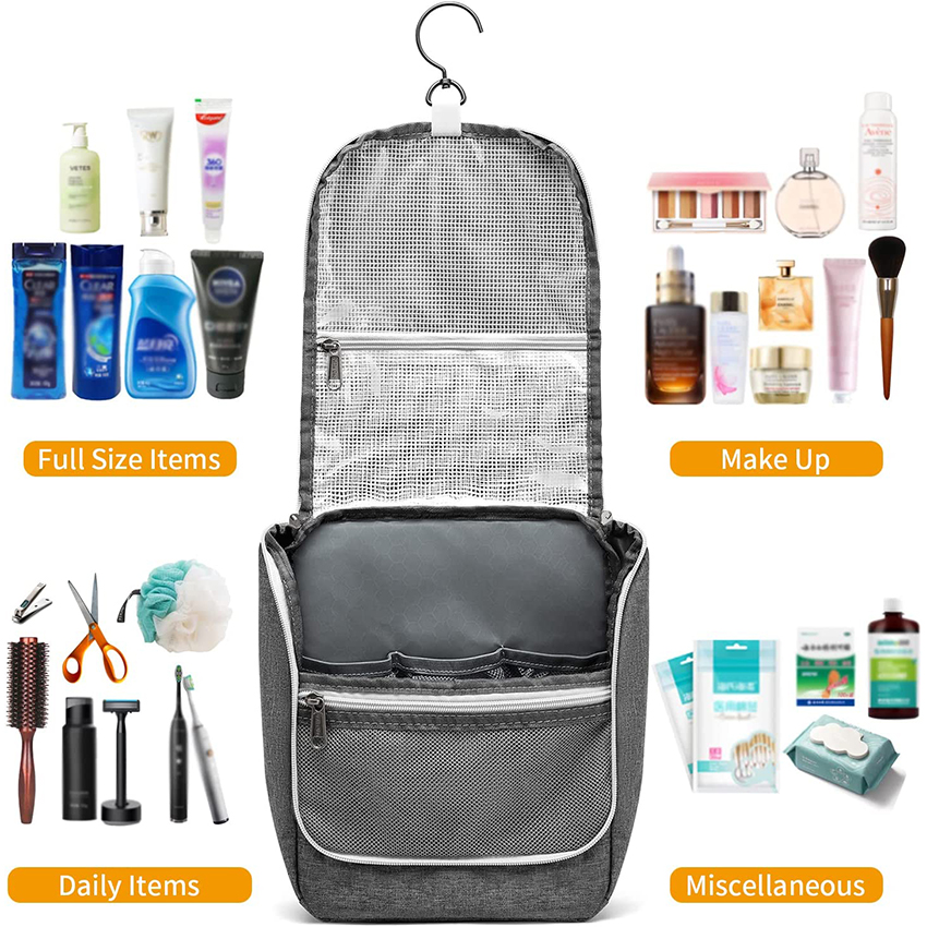 Wasserdichte Make-up-Tasche, Kosmetiktasche, Reise-Organizer für Zubehör, Shampoo, Behälter in voller Größe, Toilettenartikel, Kosmetiktasche RJ21689