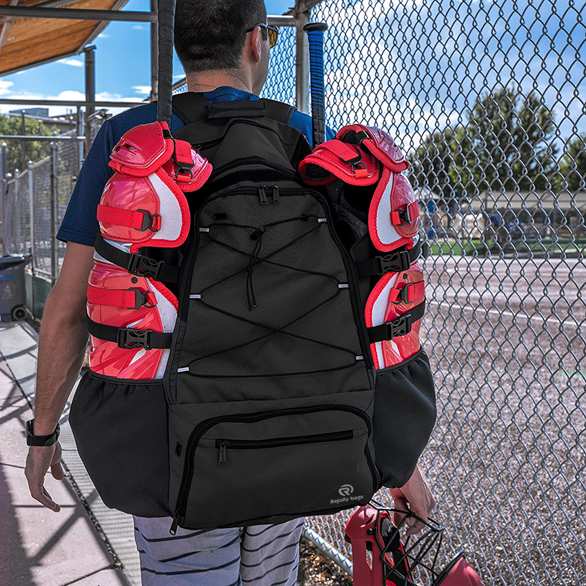 Softball-Schlägertasche mit Schuhfach für Jugendliche, Jungen und Erwachsene, leichte Baseball-Tasche mit Zaunhaken für TBall-Schläger-Baseball-Taschen RJ19656