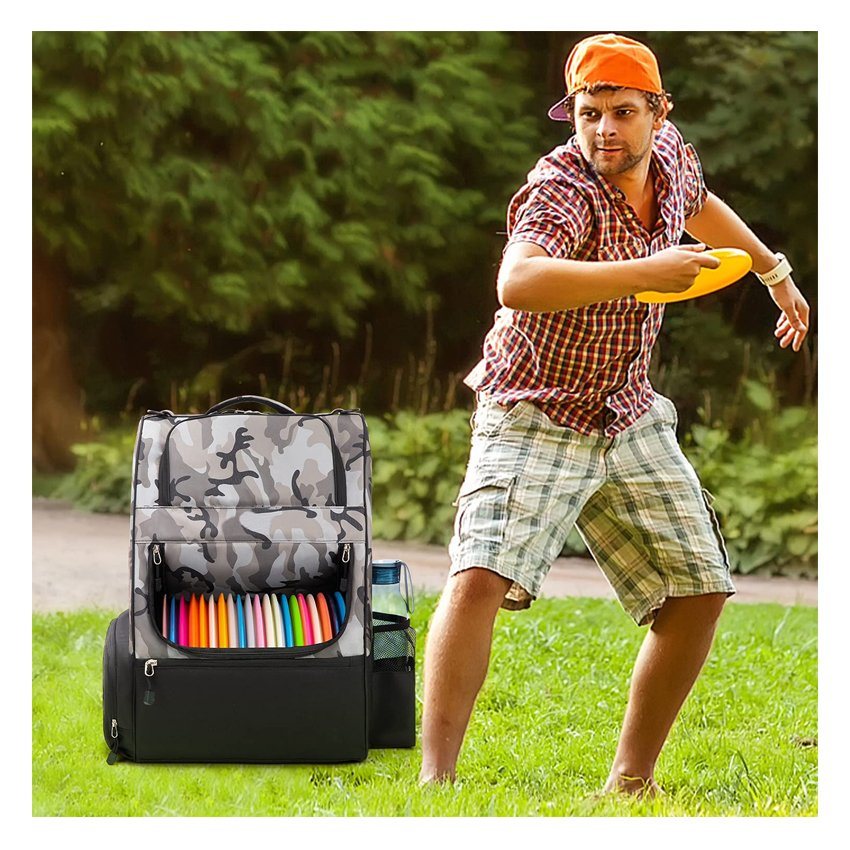 Outdoor-Sport-Frisbee-Tasche, langlebige Scheibentasche, professionelle Plattentasche, Haustier-Spielzeug-Rucksack