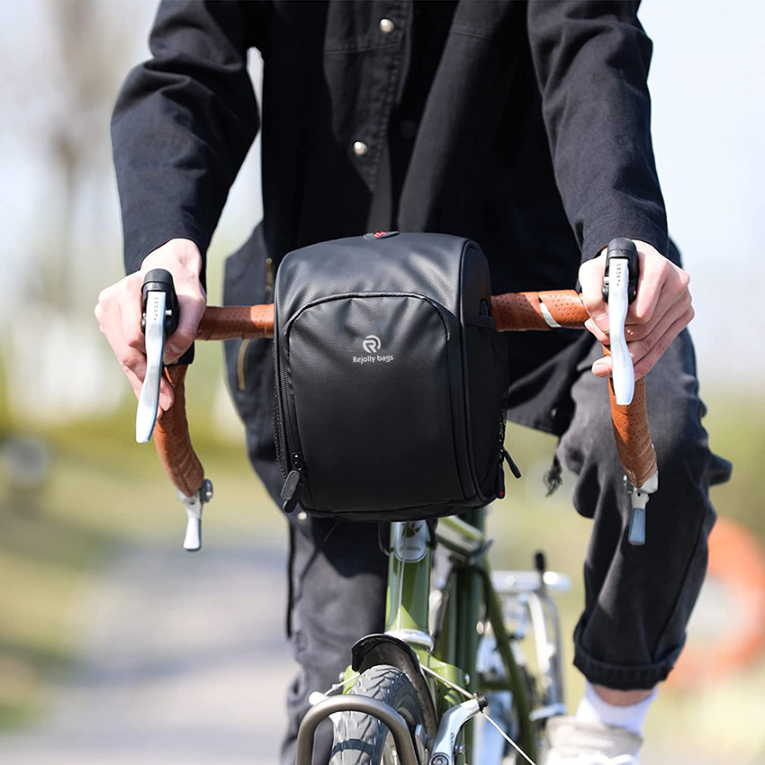 Wasserdichte Fahrrad-Frontschlauchtasche mit Schultergurt-Regenschutz für Mountainbike-Tasche