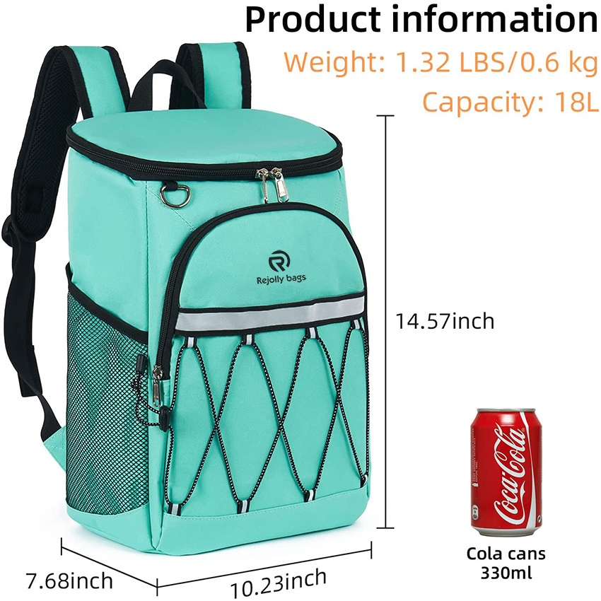 Cooler Rucksack 26 Dosen isoliert auslaufsicher für Damen Herren Strand Camping Picknick Angeln Wandern Mittagessen Wasserdichter Rucksack