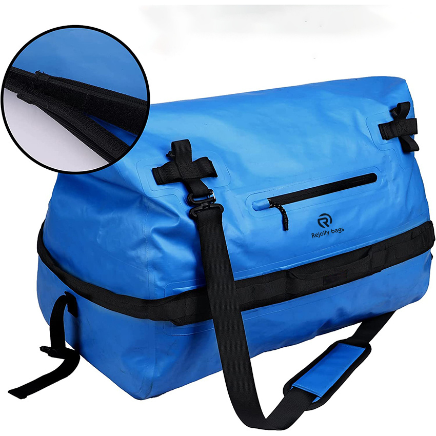 Großer wasserdichter Duffel Rolltop Dry Rucksack für Kajakfahren, Rafting, Bootfahren, Schwimmen, Camping, Reisen, Fitnessstudio, Strandtasche