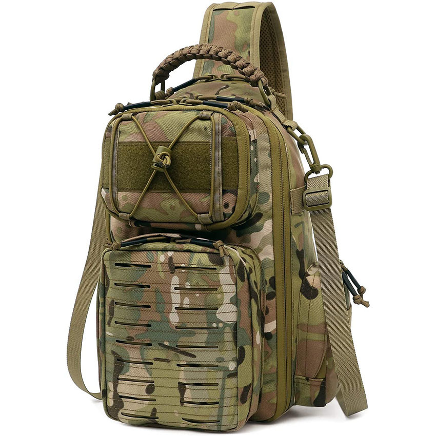 Military Style Tactical Sling Bag Herren Military Rucksack Umhängetasche Molle Pack Assault Daypack Bag