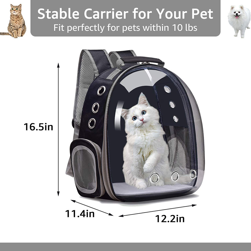 Cat Pet Carrier Bubble Bag Kleiner Hunderucksack Space Capsule Travel Carrier