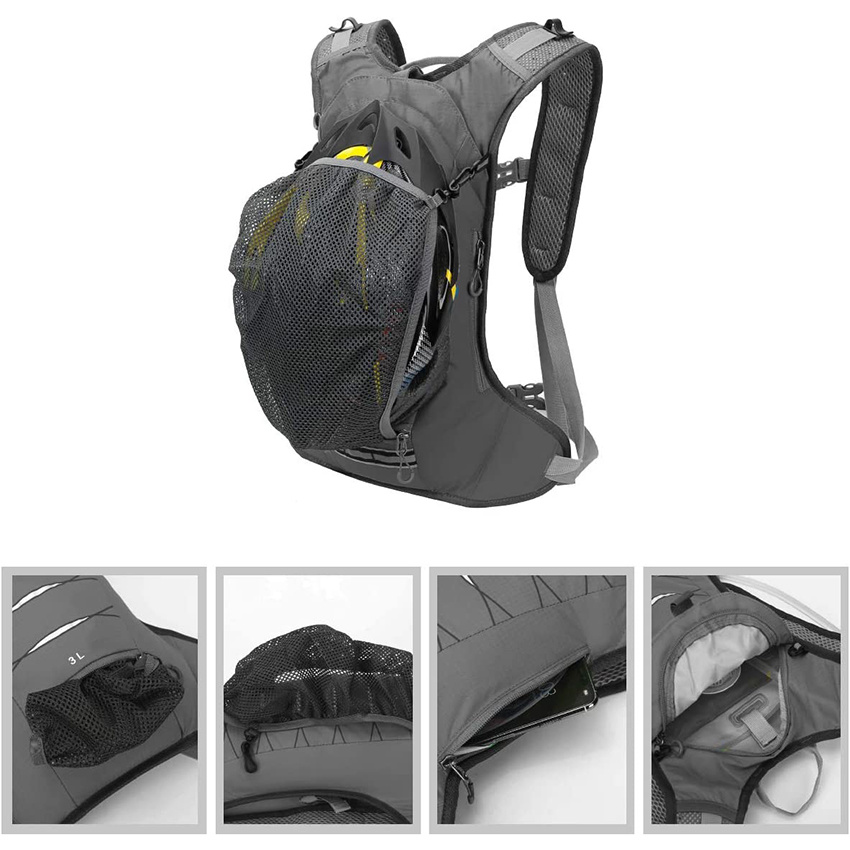 Fahrrad-Trinkwassertasche Reiten Daypack Fahrradrucksack Atmungsaktiv Leicht für Outdoor-Sportarten Reisen Bergsteigen Trinktasche