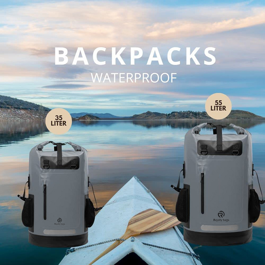 Wasserdichter Trockensack-Rucksack für Outdoor-Wassersport Kajakfahren Camping Fliegenfischen & Bootfahren Lebenslanger Kajak-Aufbewahrungs-Trockensack