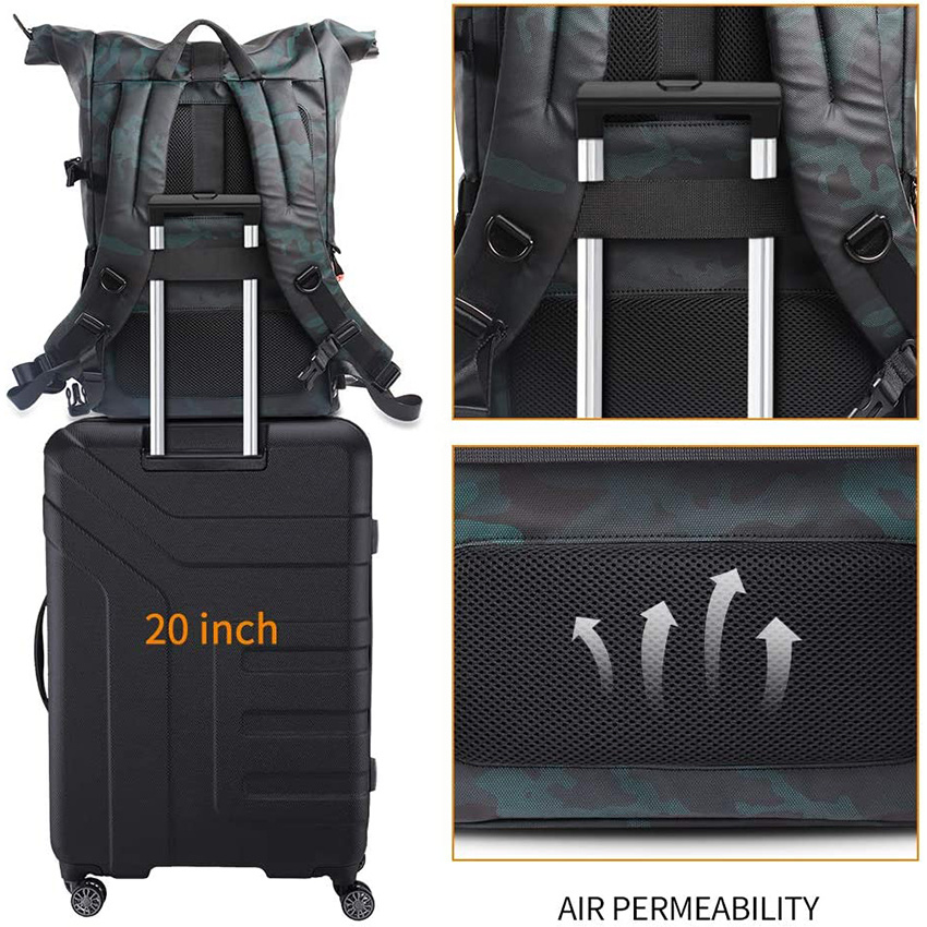 Kamerarucksack Wasserdichte Fotokameratasche 15,6' Laptopfach für SLR/DSLR-Kamera, Objektiv und Zubehör mit Regenschutz