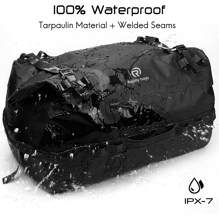 Roll-Top Dry Duffel Backpack Großer wasserdichter Dry Sack Heavy Duty mit Rucksackgurten für Kajakfahren, Rafting, Bootfahren, Travel Dry Bag