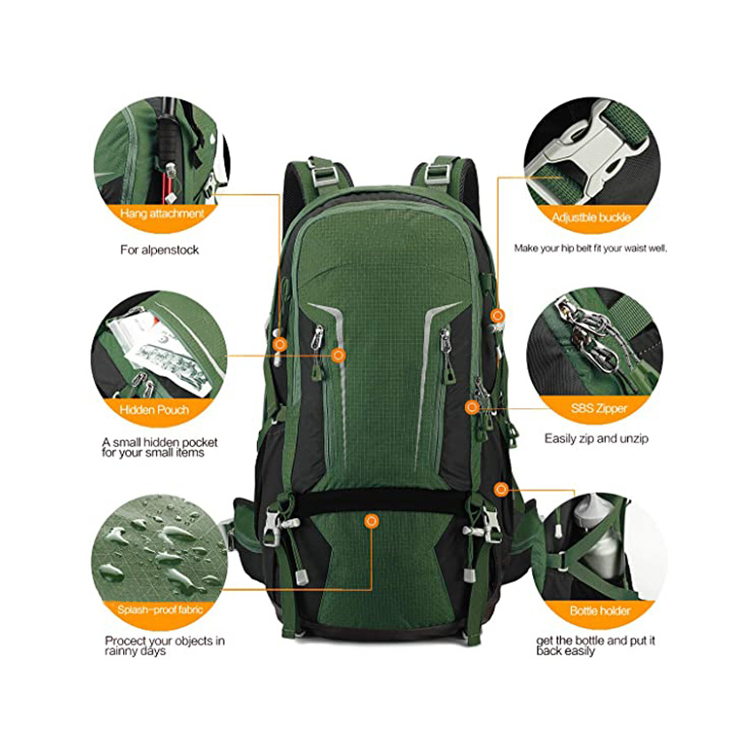 Wasserdichte Reisetaschen Wandern Bergtasche Outdoor Wandern Camping Reiserucksack