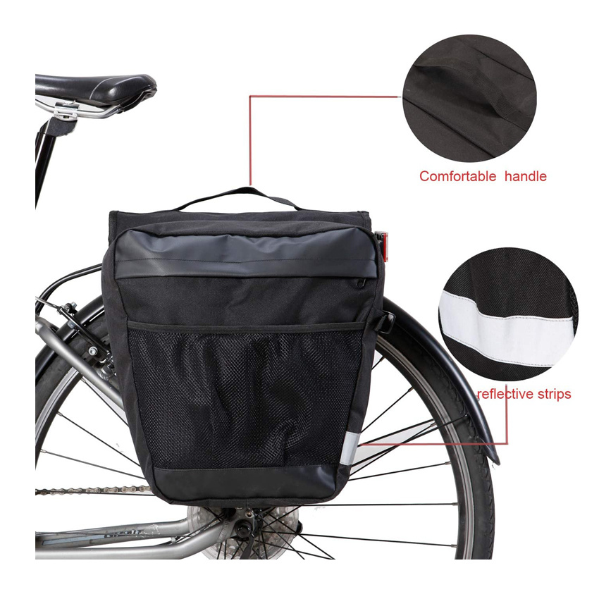 Langlebige Fahrradtasche Große Taschen Outdoor-Sport Ausziehbare Fahrrad-Rücksitztasche Fahrradzubehör