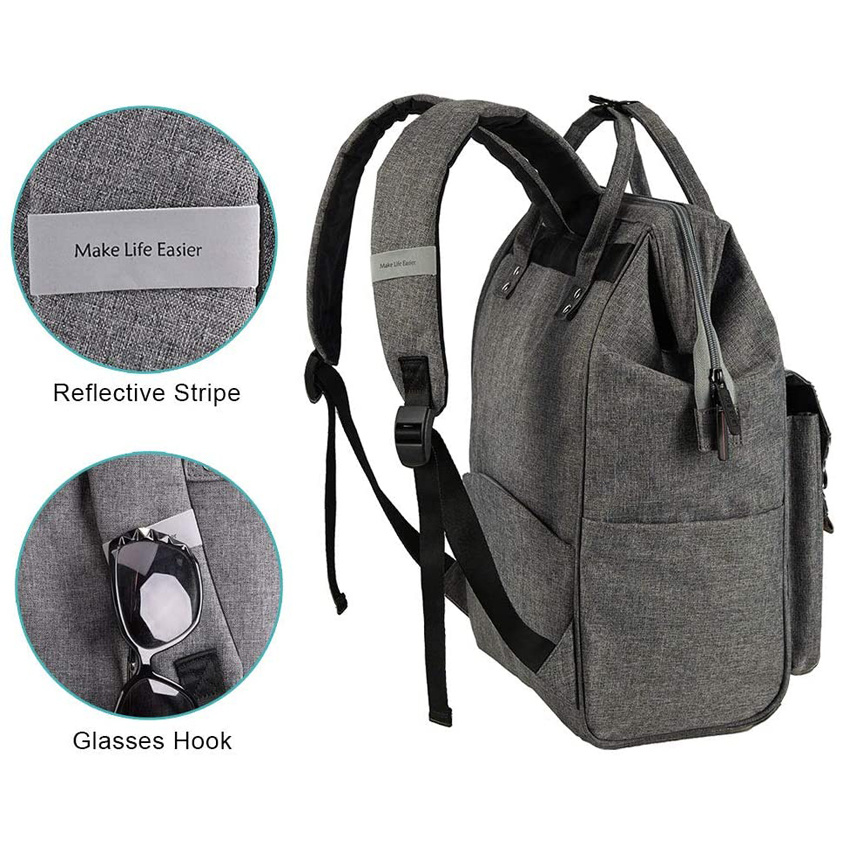 Klassisches Design Frauen Laptop Rucksack College School Rucksäcke Lässiger wasserdichter stilvoller Rucksack