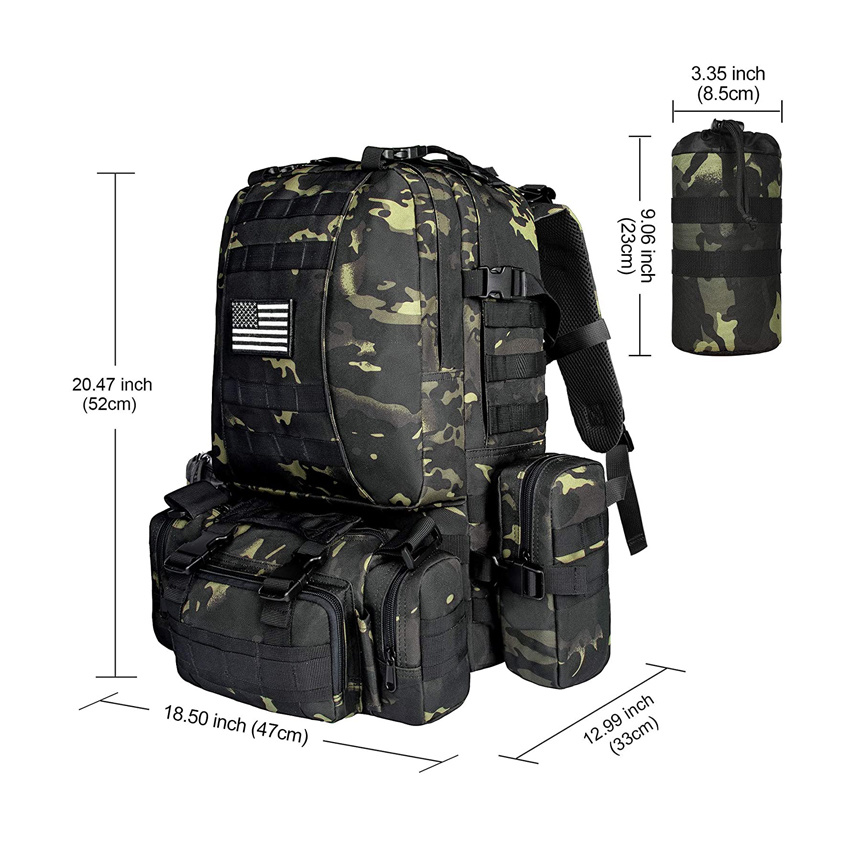 Camping Wandertasche Military Tactical Style Rucksack Assault Pack Aufbaurucksack